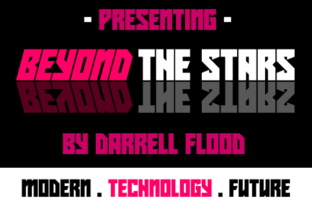 Beyond the Stars Font for Futuristic Web Design
