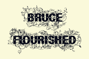 Bruce Flourished Font for Stylized Web Typography