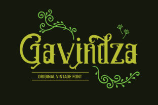Gavindza Font: A Handwritten Display Typeface for Vintage-Inspired Editorial Design