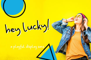 Hey Lucky Font: A Display Typeface for Digital Creativity