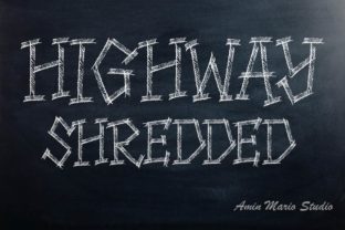 HIghway Shredded Font Adds Edge to Brand Design Projects