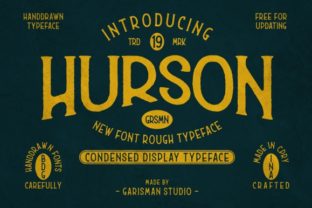 Hurson Display Font for Vintage Branding and Creative Campaigns