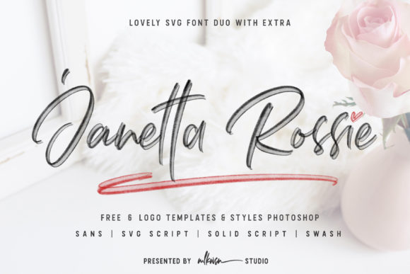 Janetta Rossie Duo: A Premium Font for Bold Branding and Display Typography