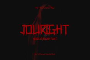 Jouright Display Font for Spooky Craft Designs