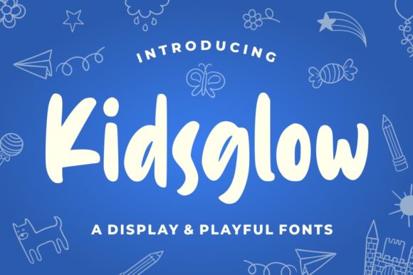 Kidsglow Font for Creative Branding and Display Needs