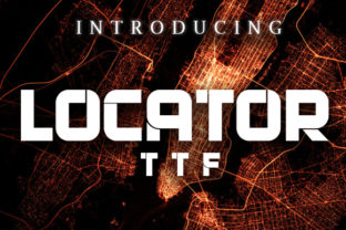Locator Font: A Techno-Style Typeface for Bold Digital Design