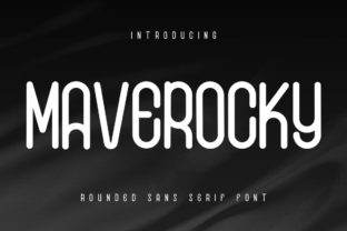 Maverocky Display Font for Bold Web Design and Modern Branding