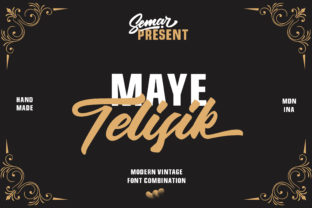Maye Telisik Duo: A Stylish Font Pair for Crafters and Makers