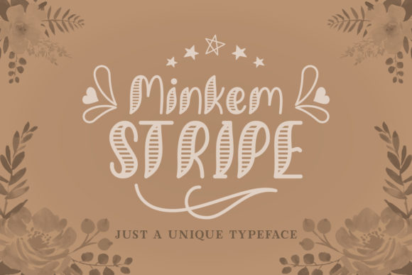 Minkem Stripe Font for Summer-Themed Web Design