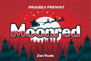 Moonred Display Font for Editorial Design
