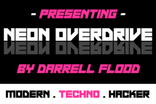 Neon Overdrive Font: A Display Typeface for Bold Editorial Design