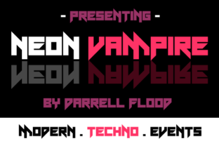 Neon Vampire Font for a Futuristic Brand Boost