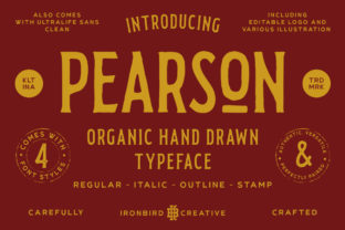 Pearson Font: A Vintage Display Typeface for Memorable Brand Campaigns