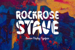 Rockrose Stave Font: Bold and Modern for Creative Makers