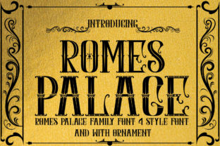 Romes Palace Font: A Vintage Display Typeface for Editorial Elegance