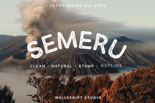 Semeru Display Font for Creative Craft Projects