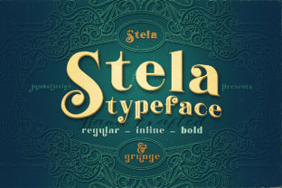 Stela Family: A Vintage Grunge Display Font for Editorial Design