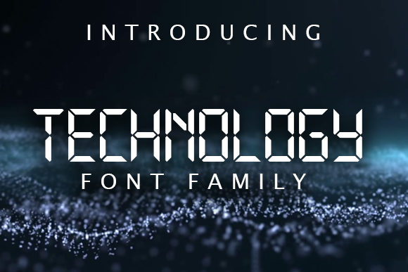 Technology Family Font: A Display Typeface for Creative Makers